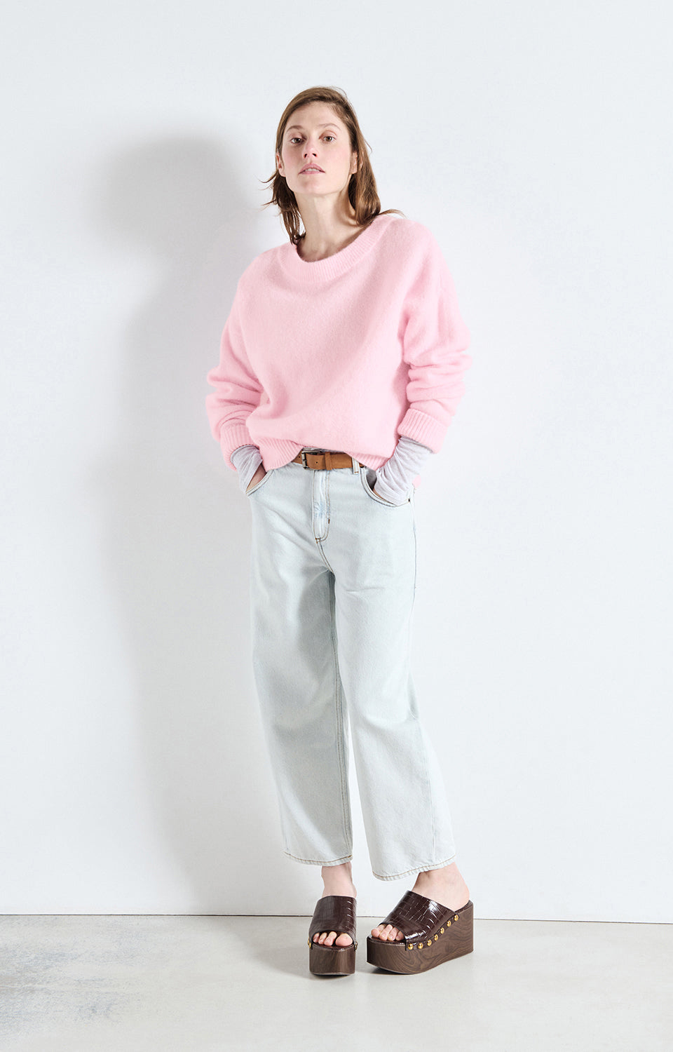 Pull ample - Dragée chiné
