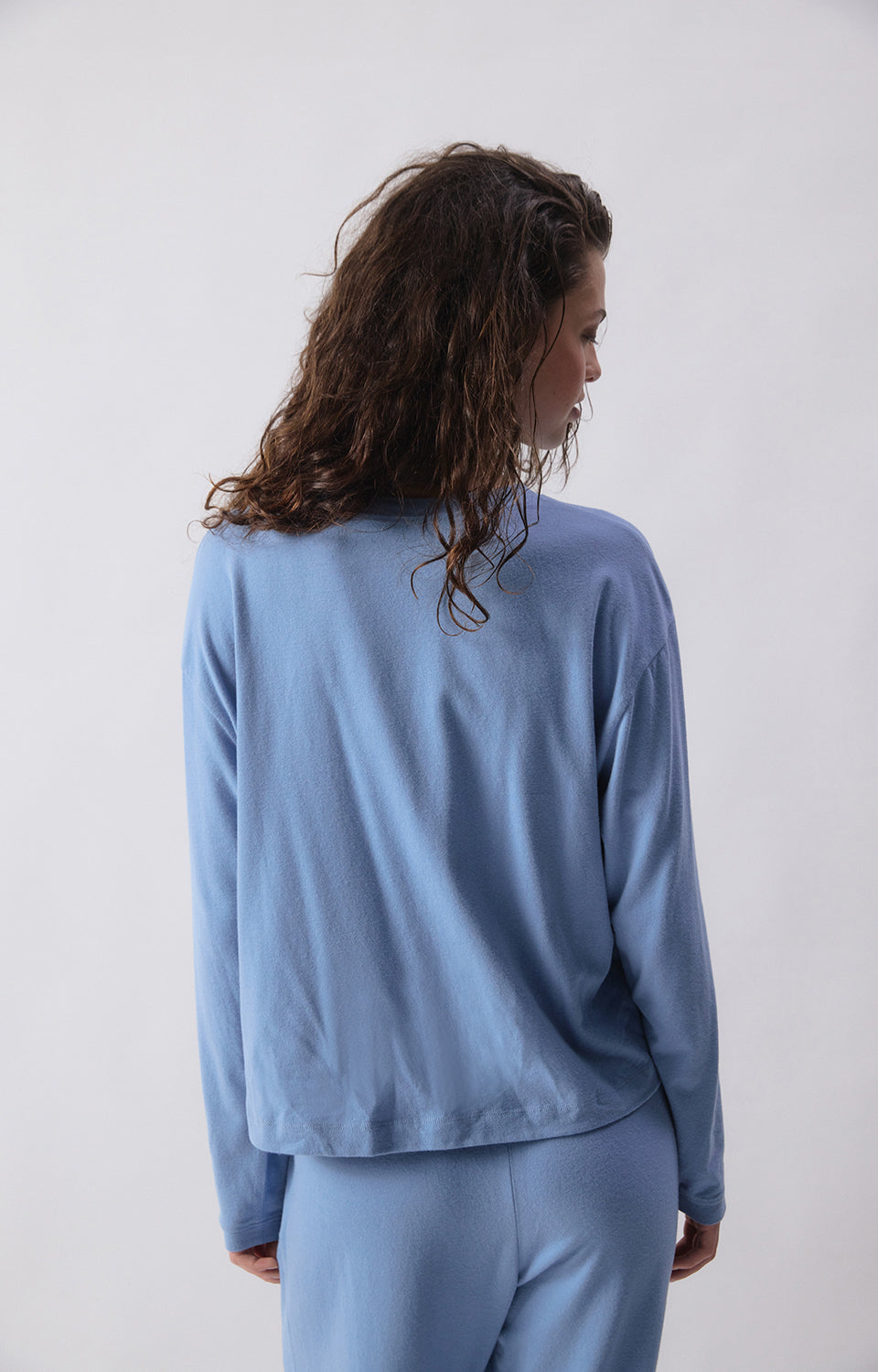 Tshirt ample - Bleu Chine