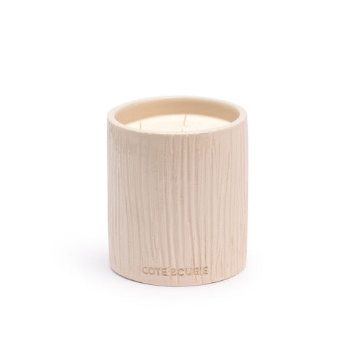 Bougie Ceramique Stripe White S Fleur D'oranger