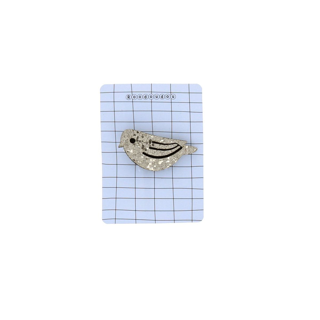 Broche oiseau gold
