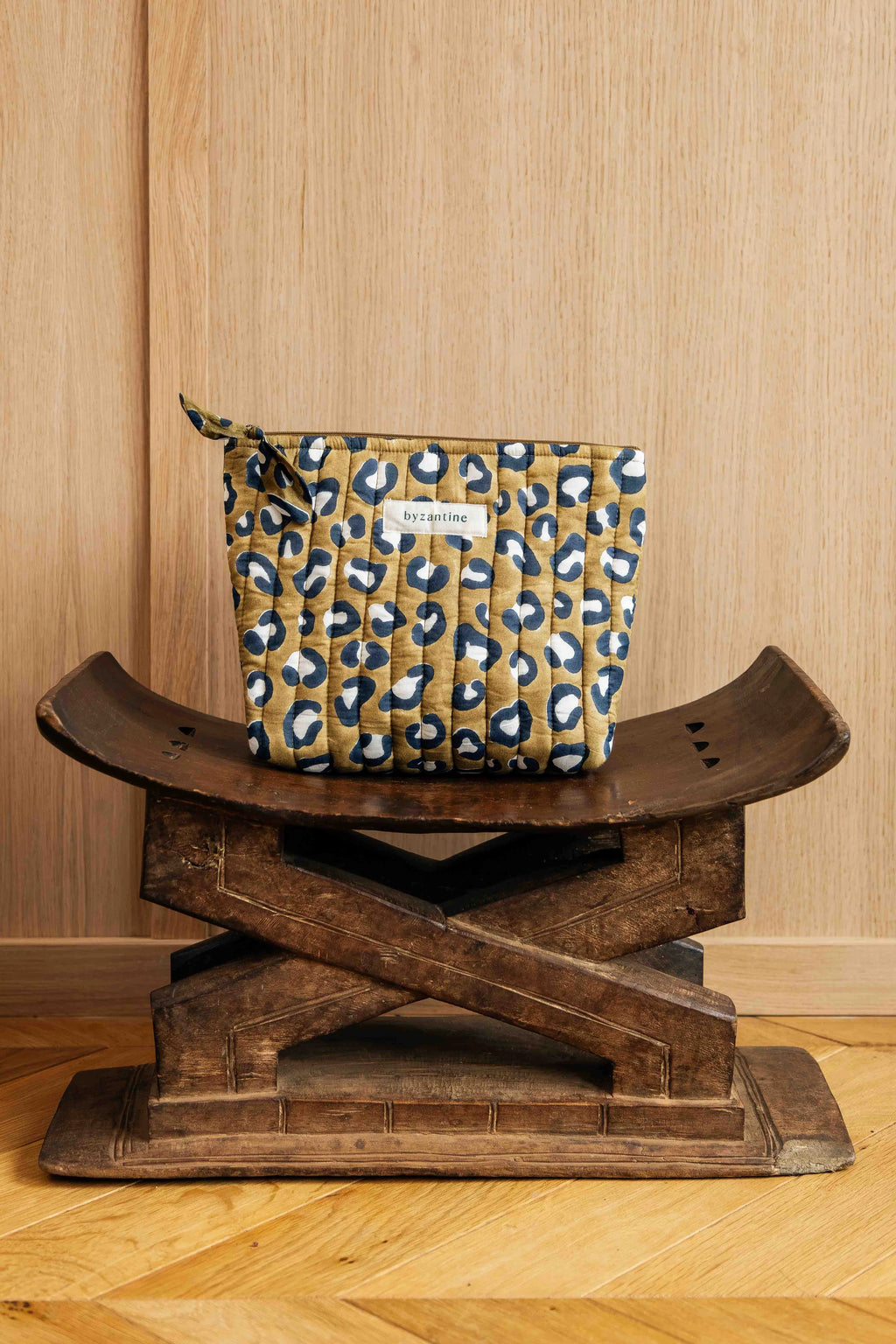 Grande trousse beauté - Leopard Kaki