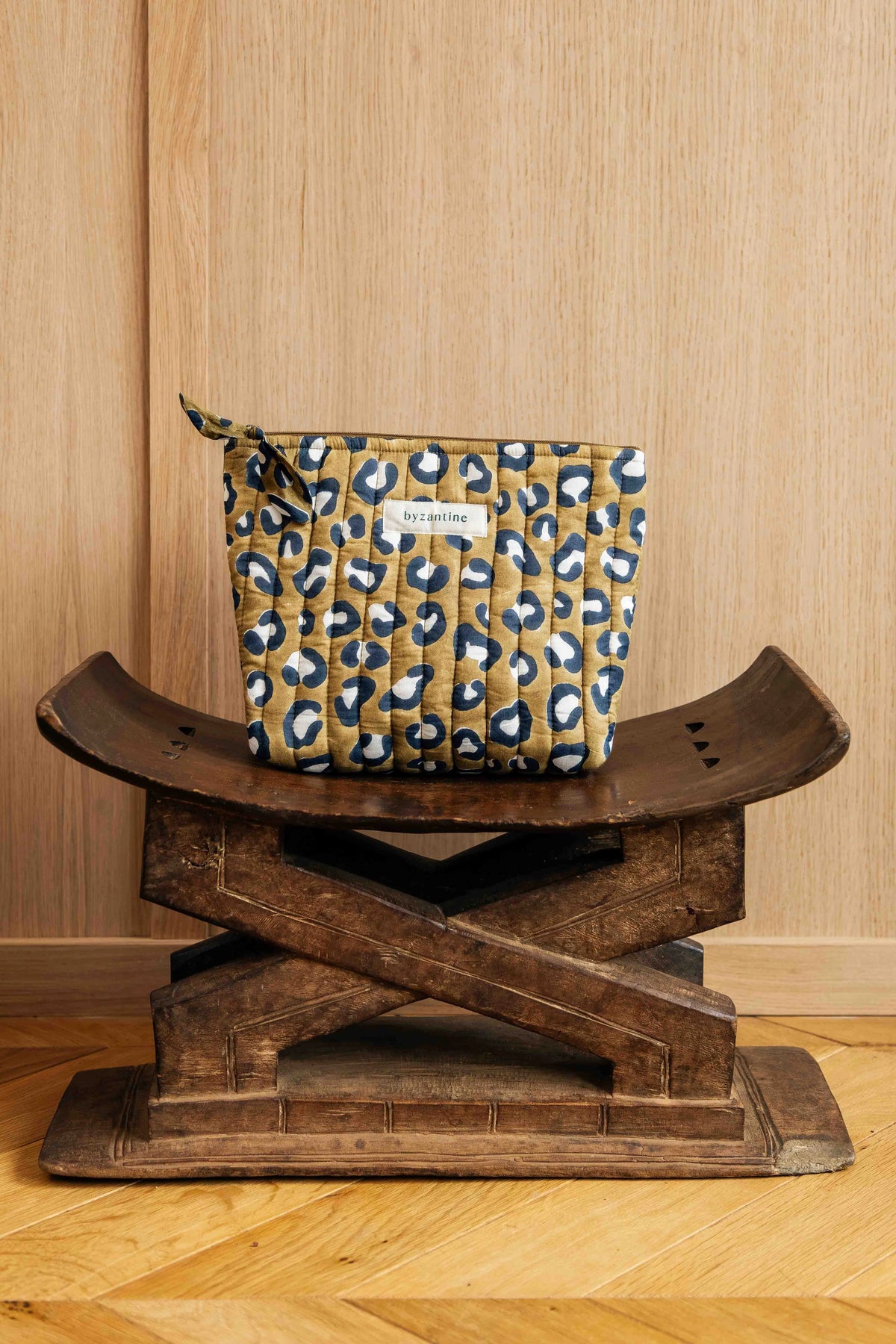 Grande trousse beauté - Leopard Kaki