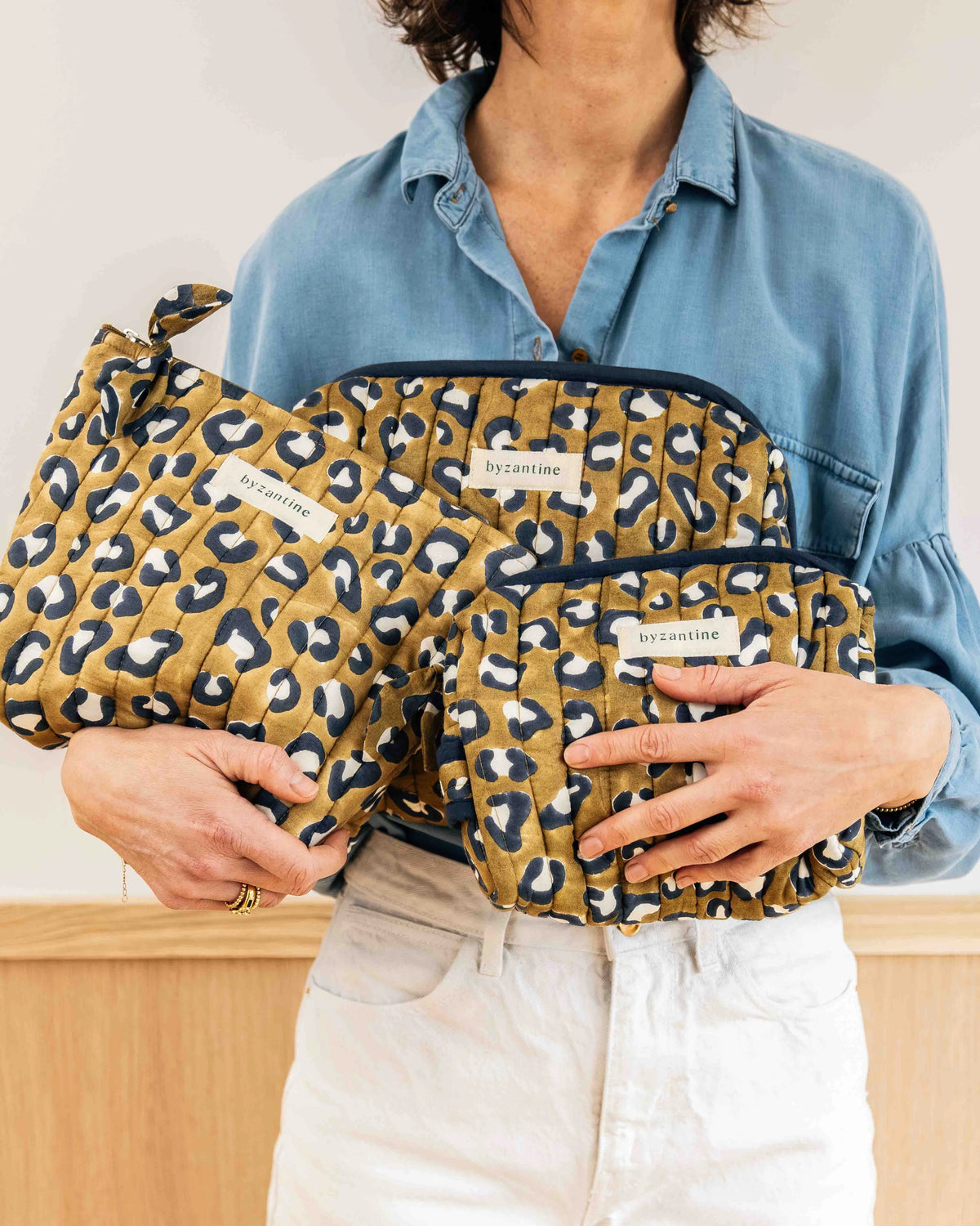 Grande trousse beauté - Leopard Kaki