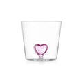 Cuore - Verre cœur rose