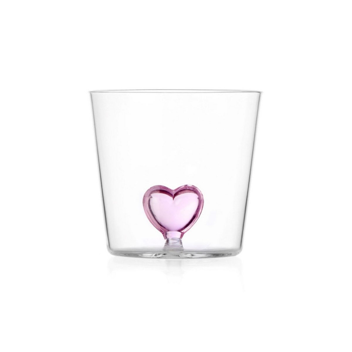 Cuore - Verre cœur rose