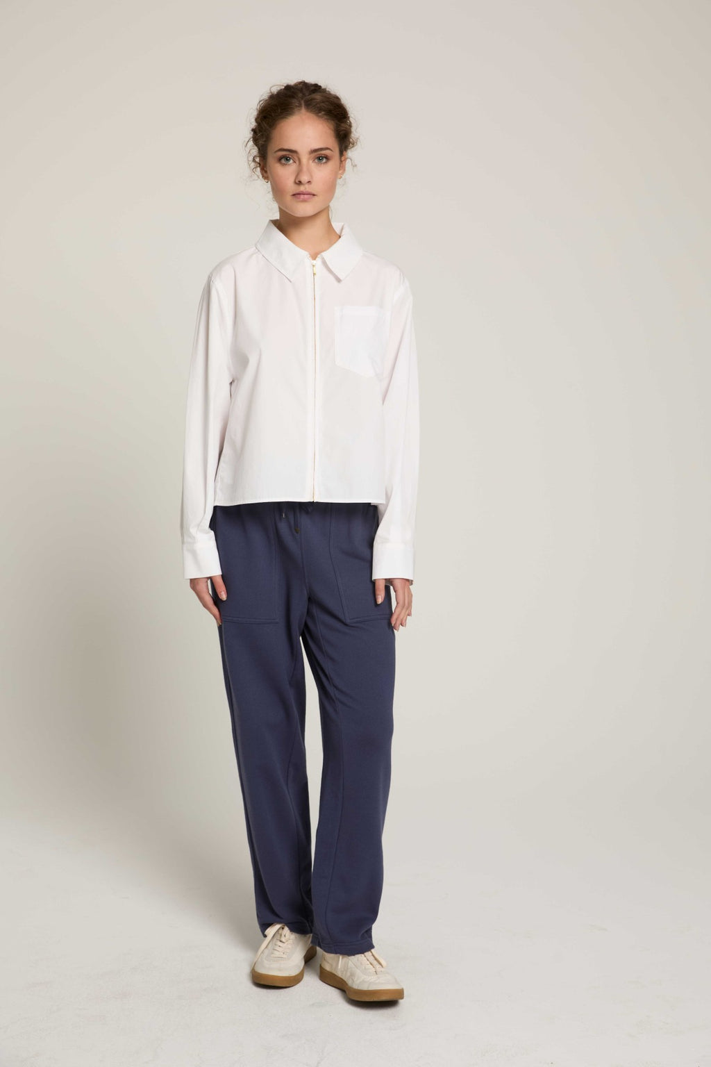 Chemise Flèche zippée - Blanc