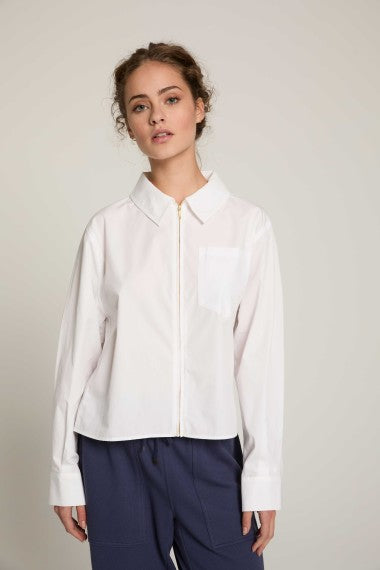Chemise Flèche zippée - Blanc