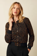 Cleo jacket star jacquard black