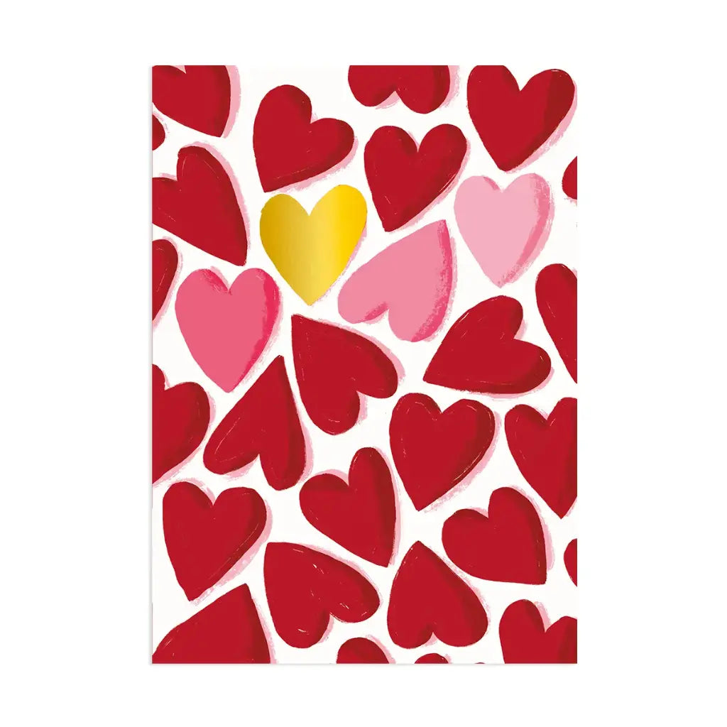 Cahier a5 - coeurs