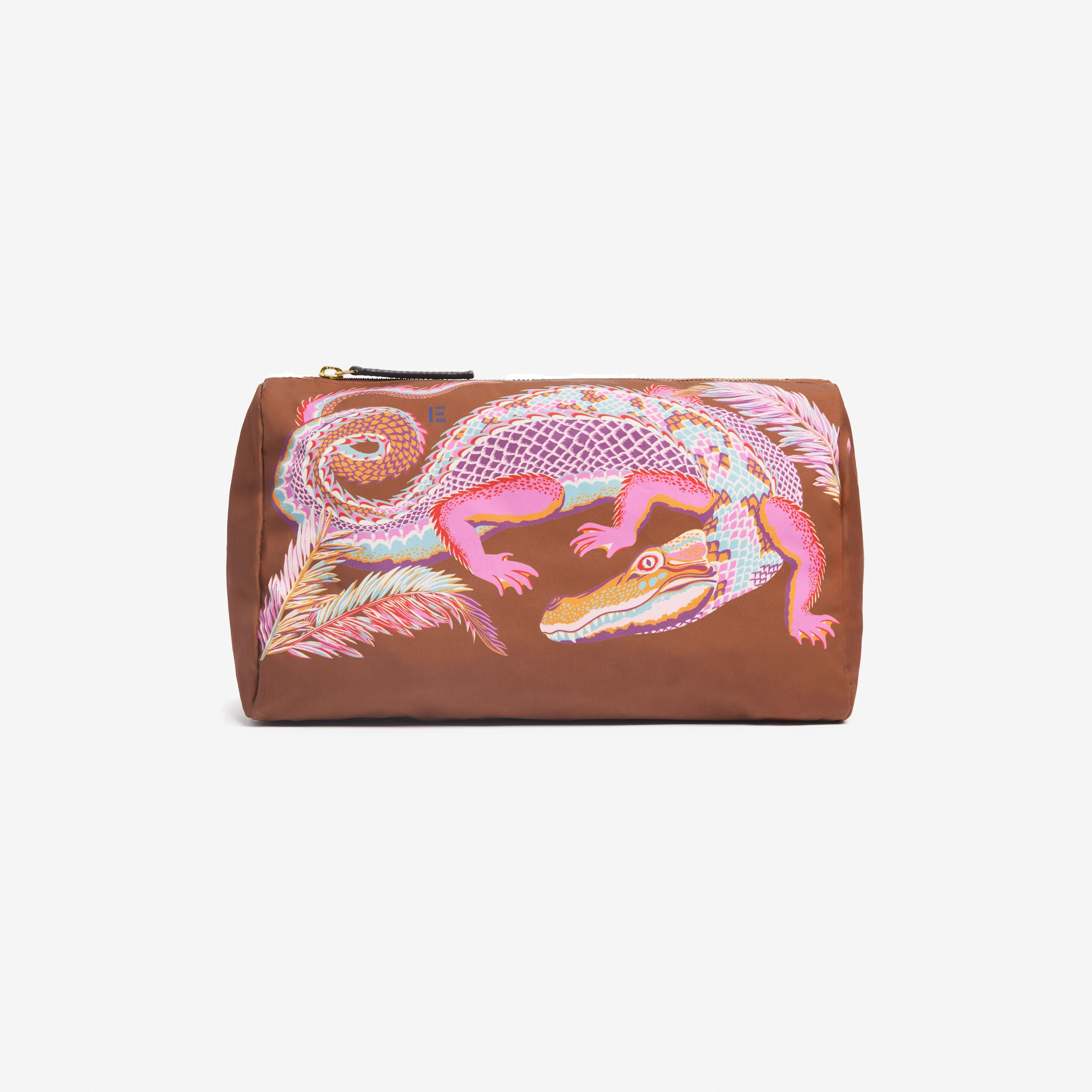 Trousse m croco - caramel 3