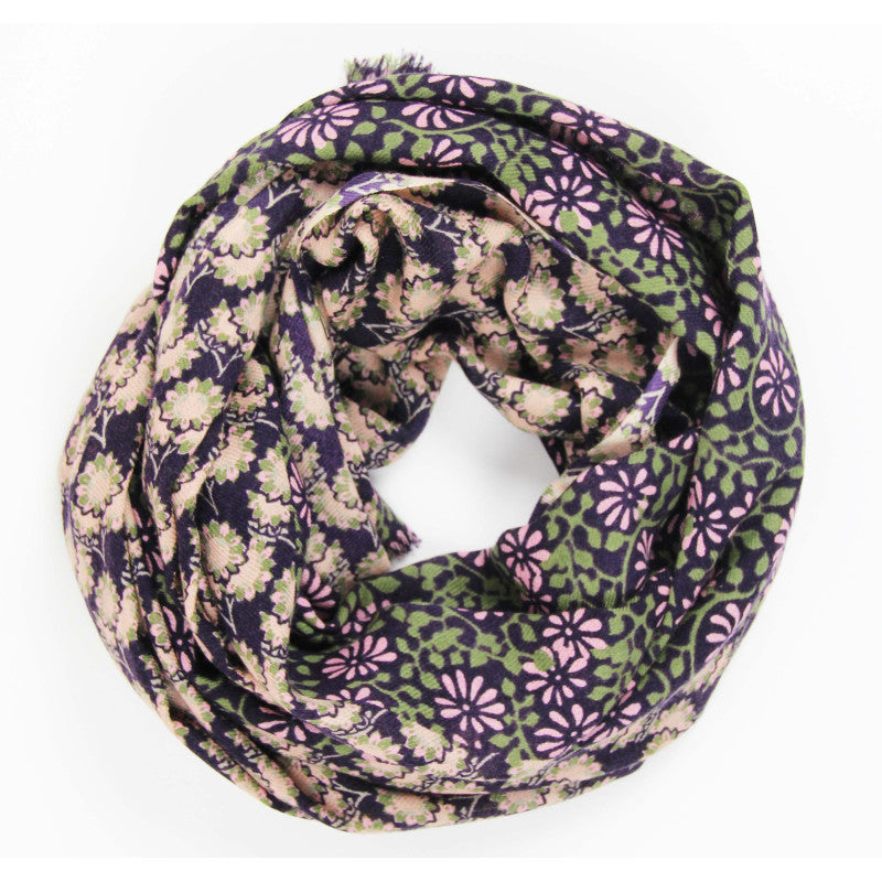 Écharpe Laine Arles Violet Prune