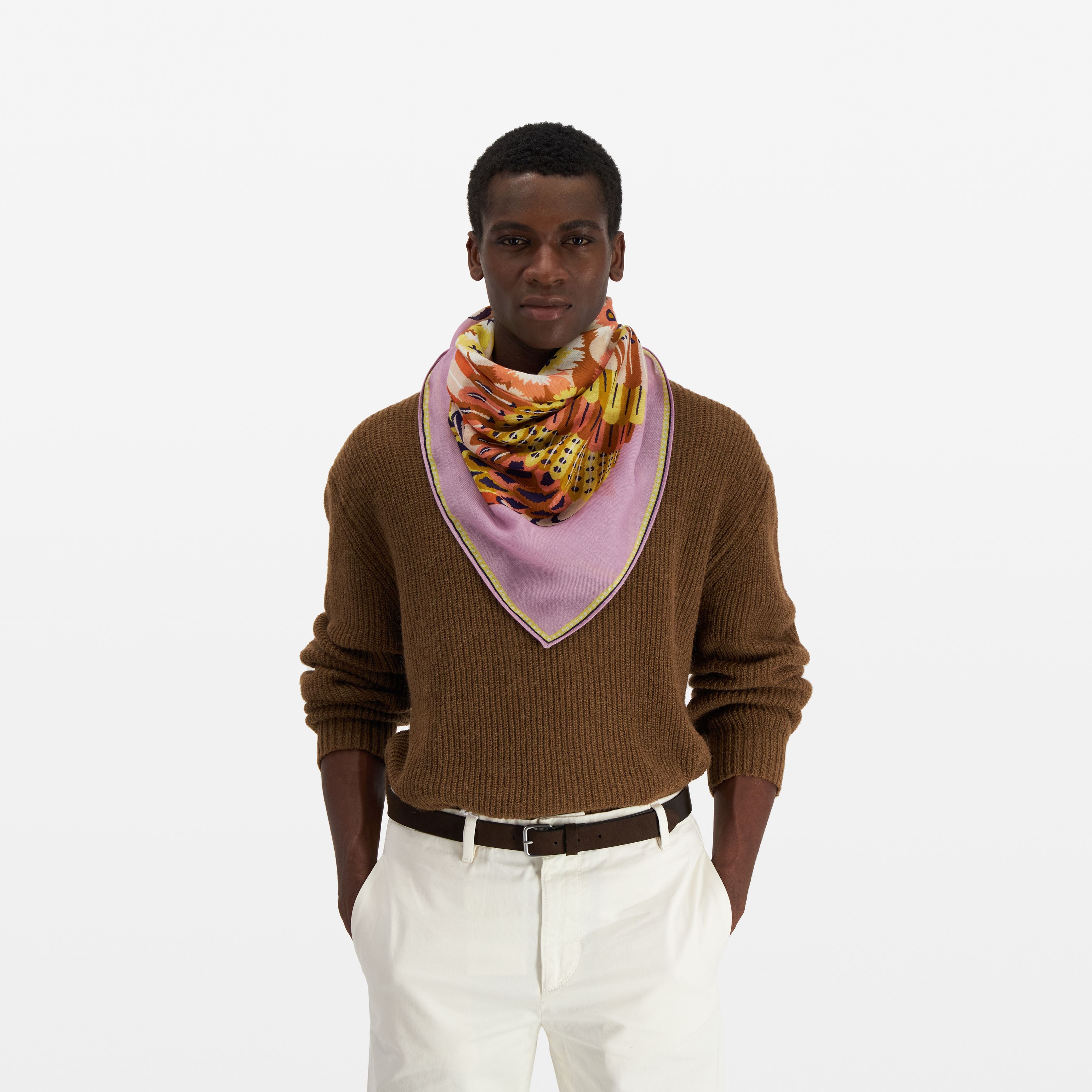 Carre 100 hulule - lilas - outlet 2