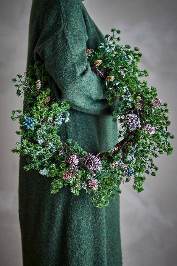 Cedar Couronne, Verte, Fleurs artificielles