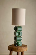 Brady Lampe de table, Verte, Grès