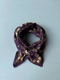 GRAND FOULARD ANASTASE MYRTILLE