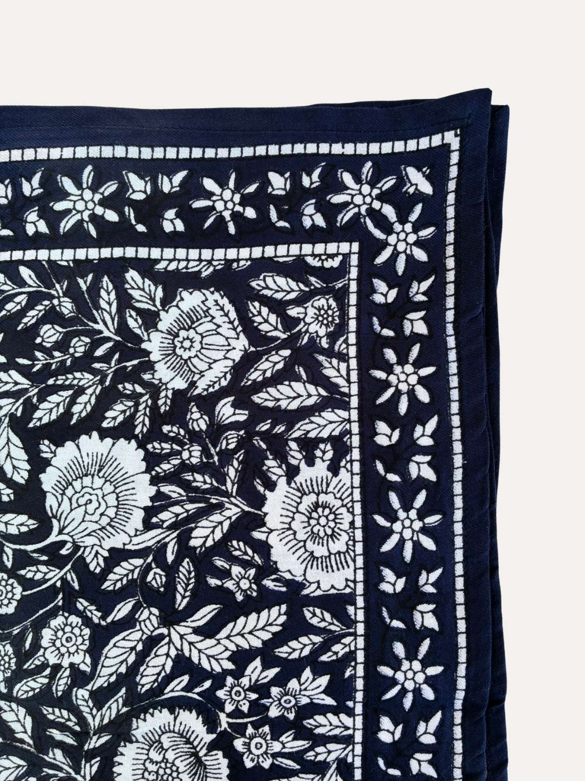 GRAND FOULARD ANTIOCHE BLEU MARINE