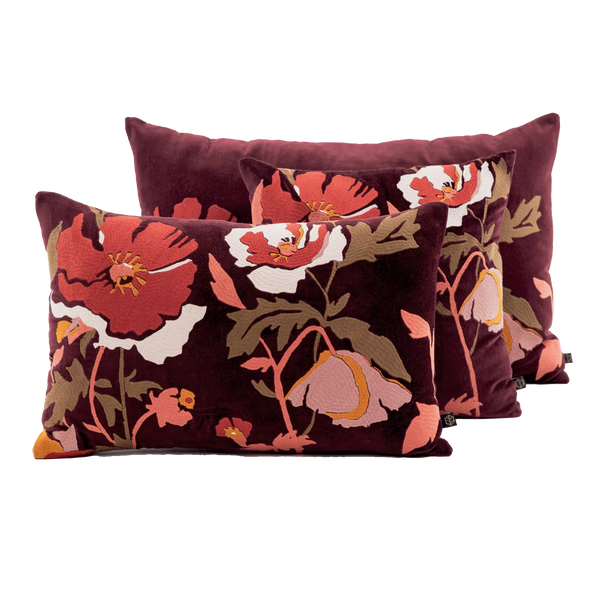 Bristol Burgandy - housse de coussin 60x60