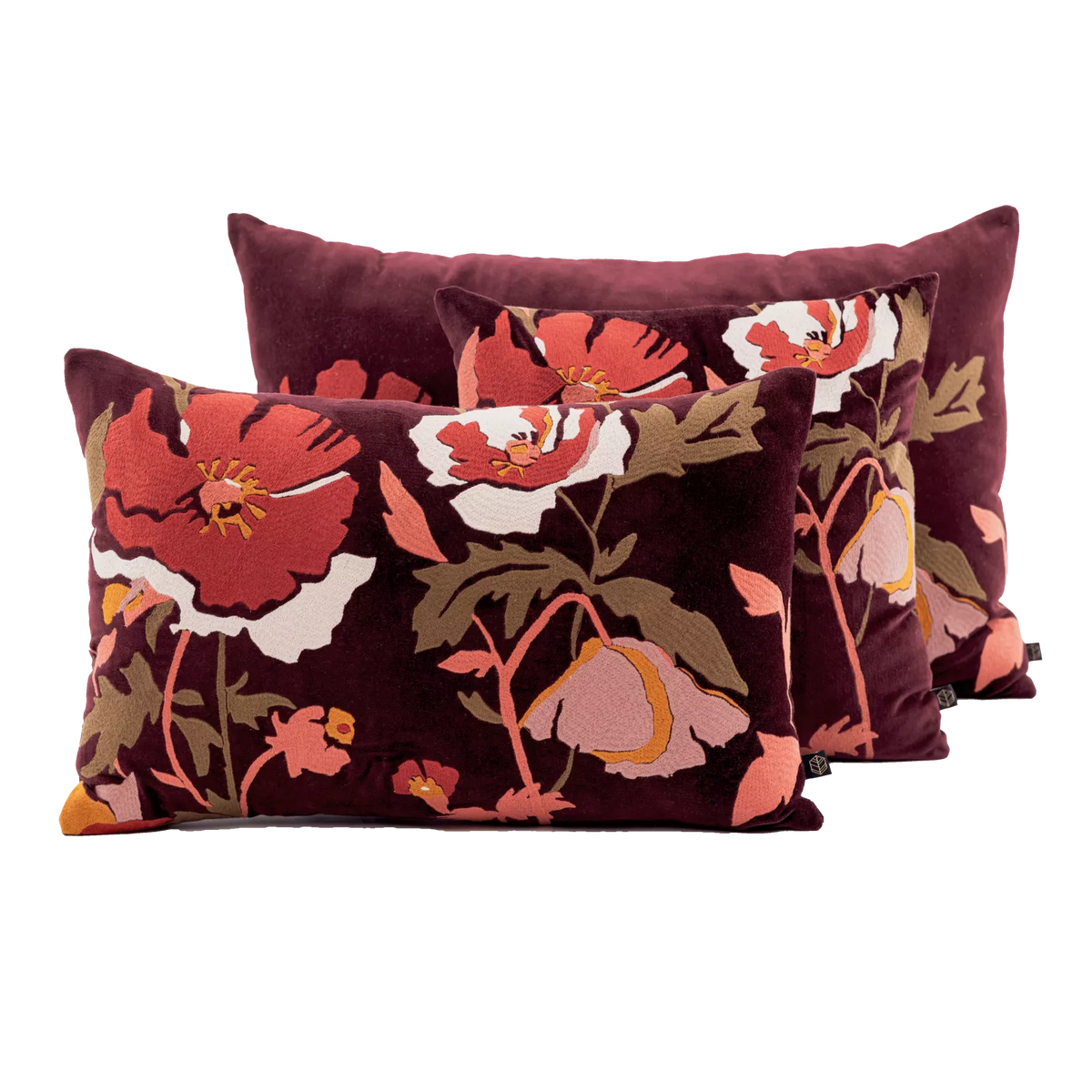 Bristol Burgandy - housse de coussin 60x60