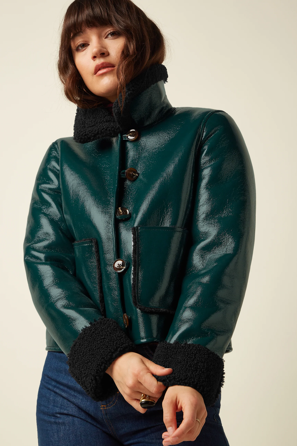 Dina Jacket Shine Alpine Green