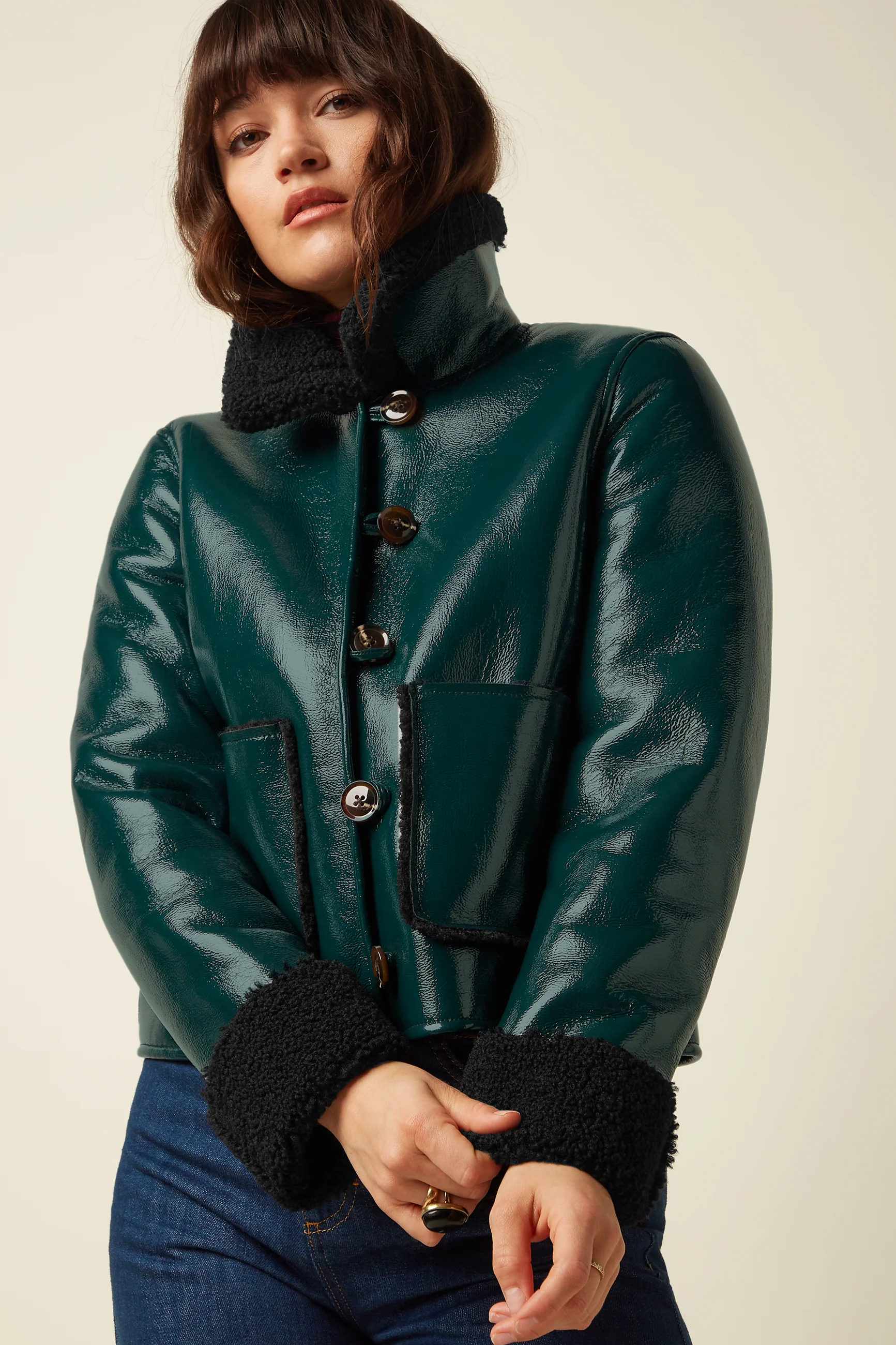 Dina Jacket Shine Alpine Green