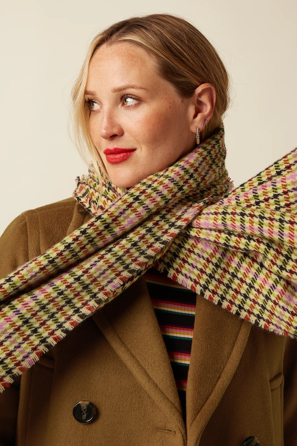 Boucle Scarf Spicy Brown