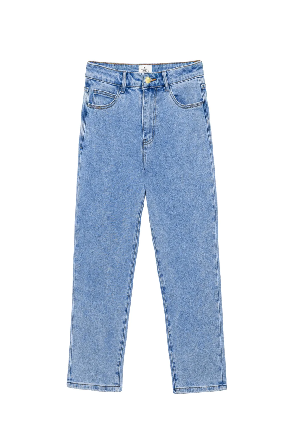Pietra - Jean mom bleu medium stone
