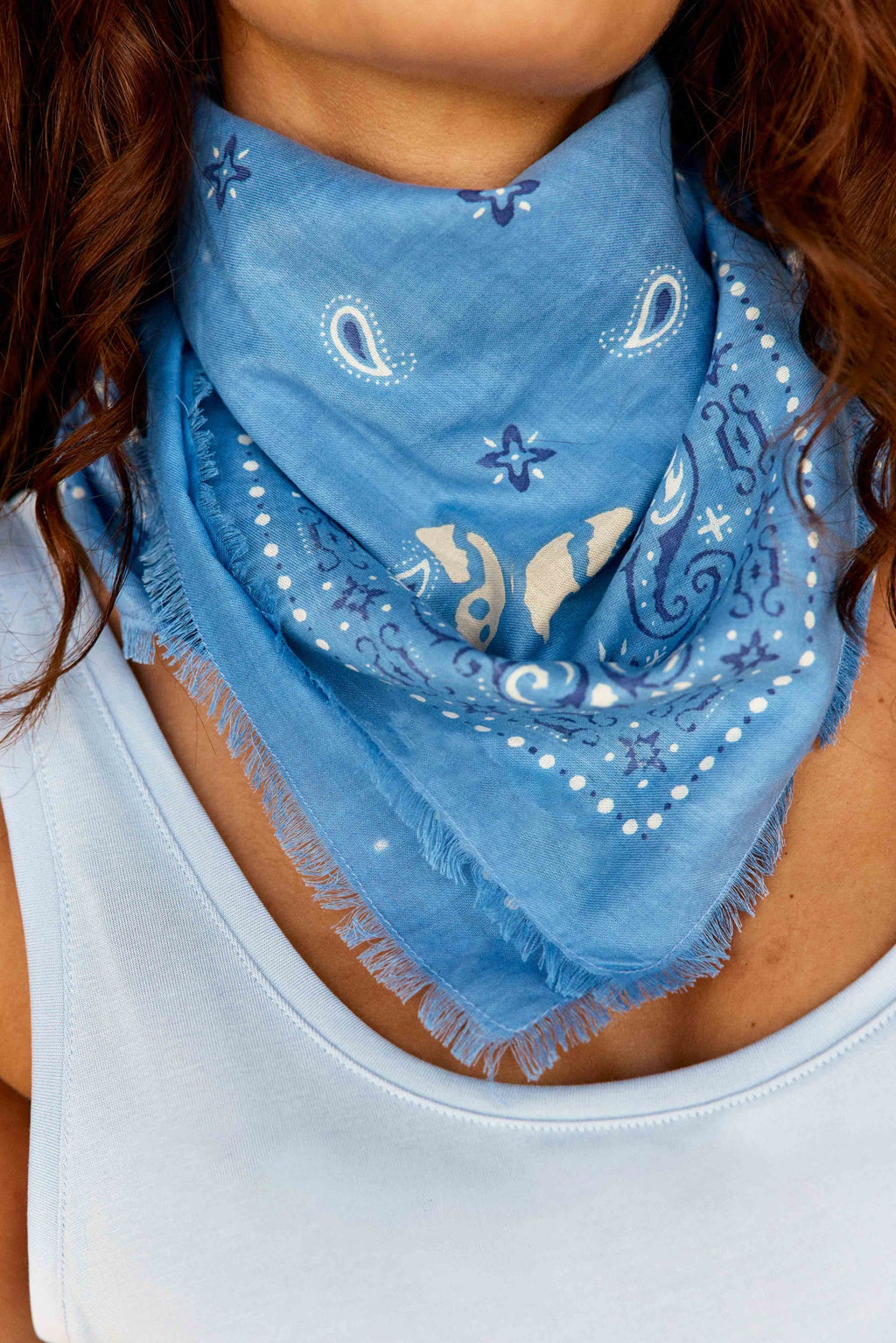 Foulard Alexio - Bleu Ciel