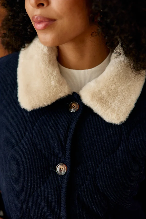 Nattia - Manteau en velours