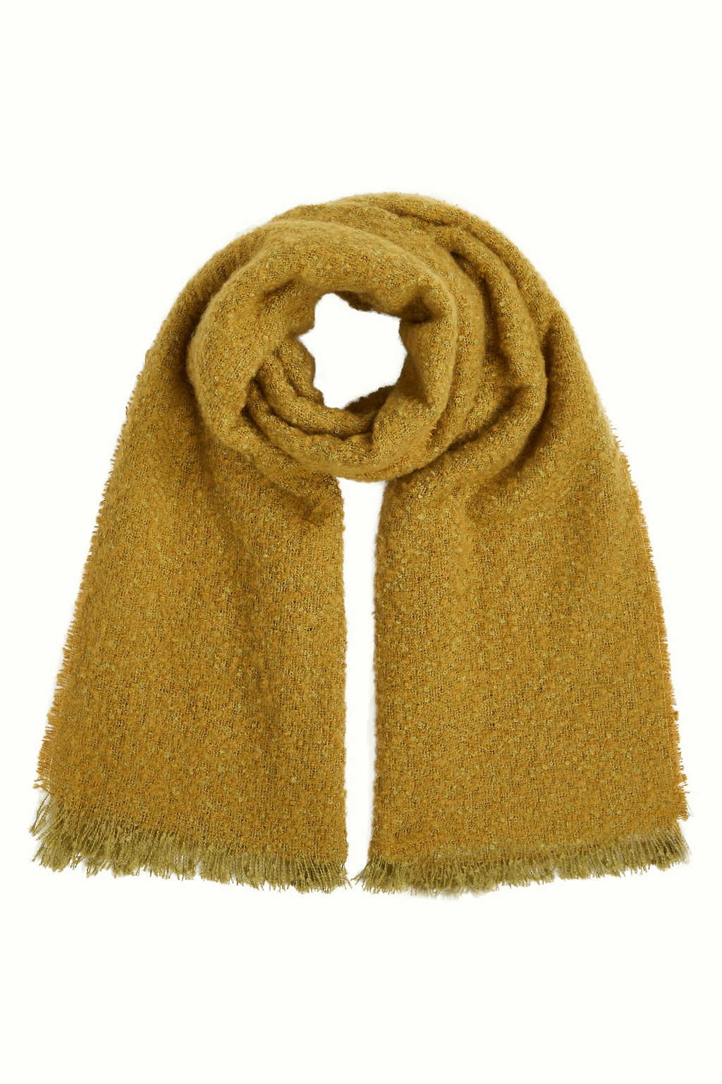 Boucle Scarf Golden Brown