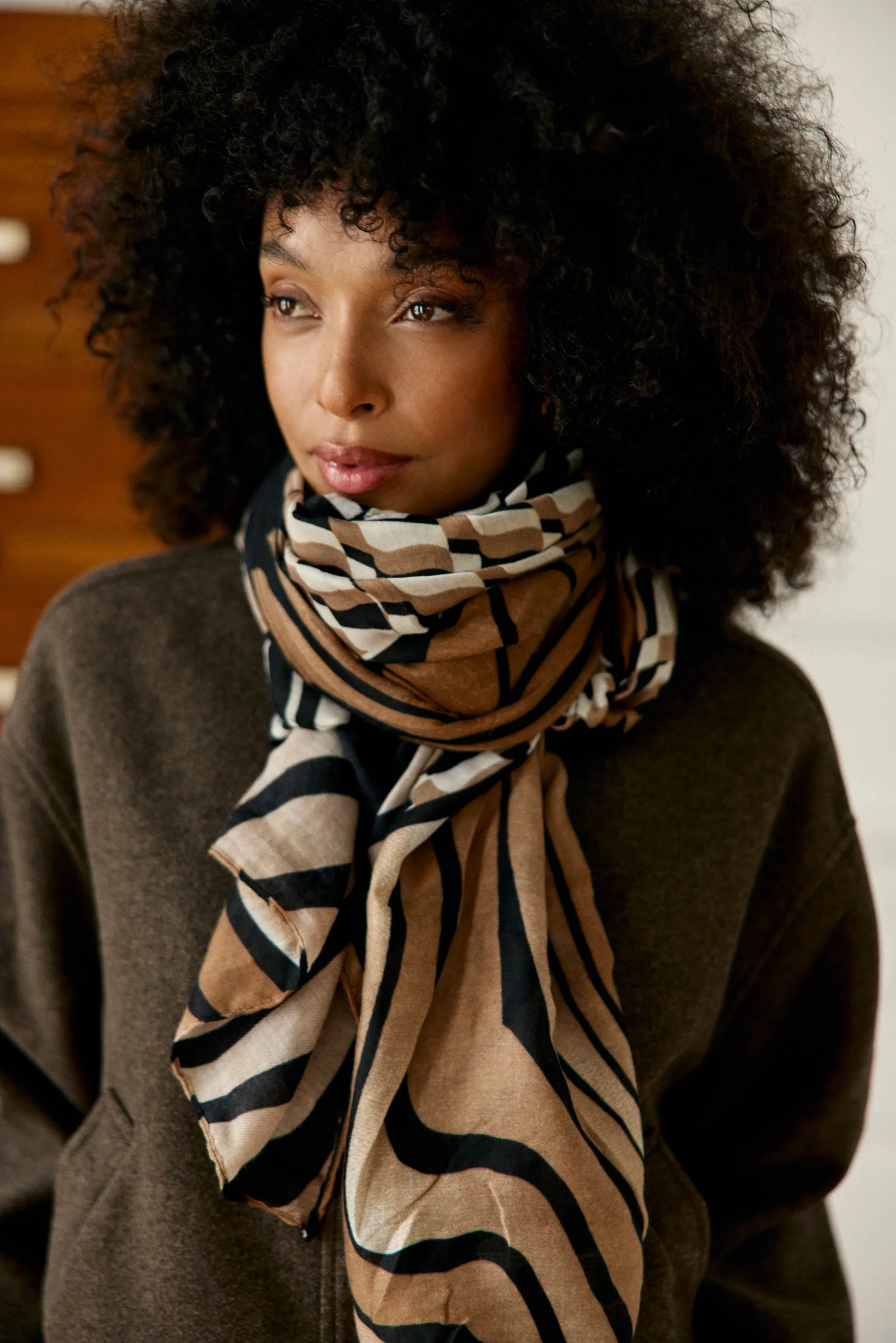 Foulard Alba - Camel