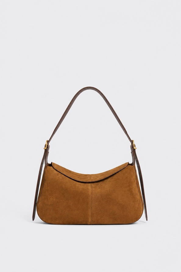CARMEN Sac à main en daim camel