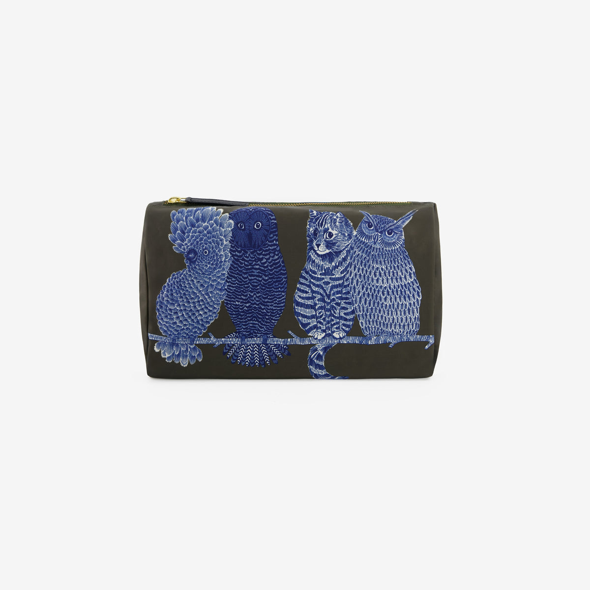 Trousse M - Chouette - Kaki