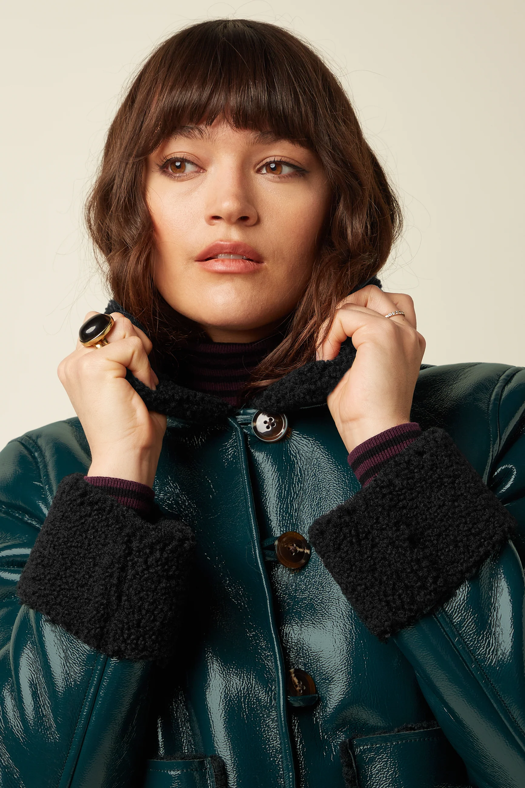 Dina Jacket Shine Alpine Green