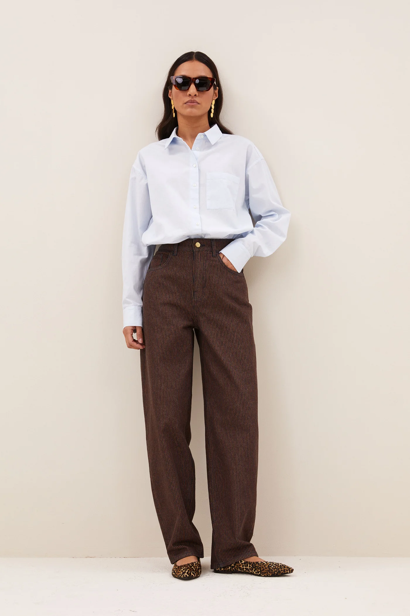Jean Lew Stripe Copper