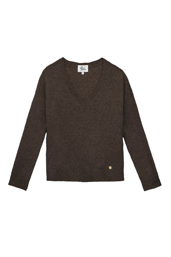 Mantio - Pull ample marron