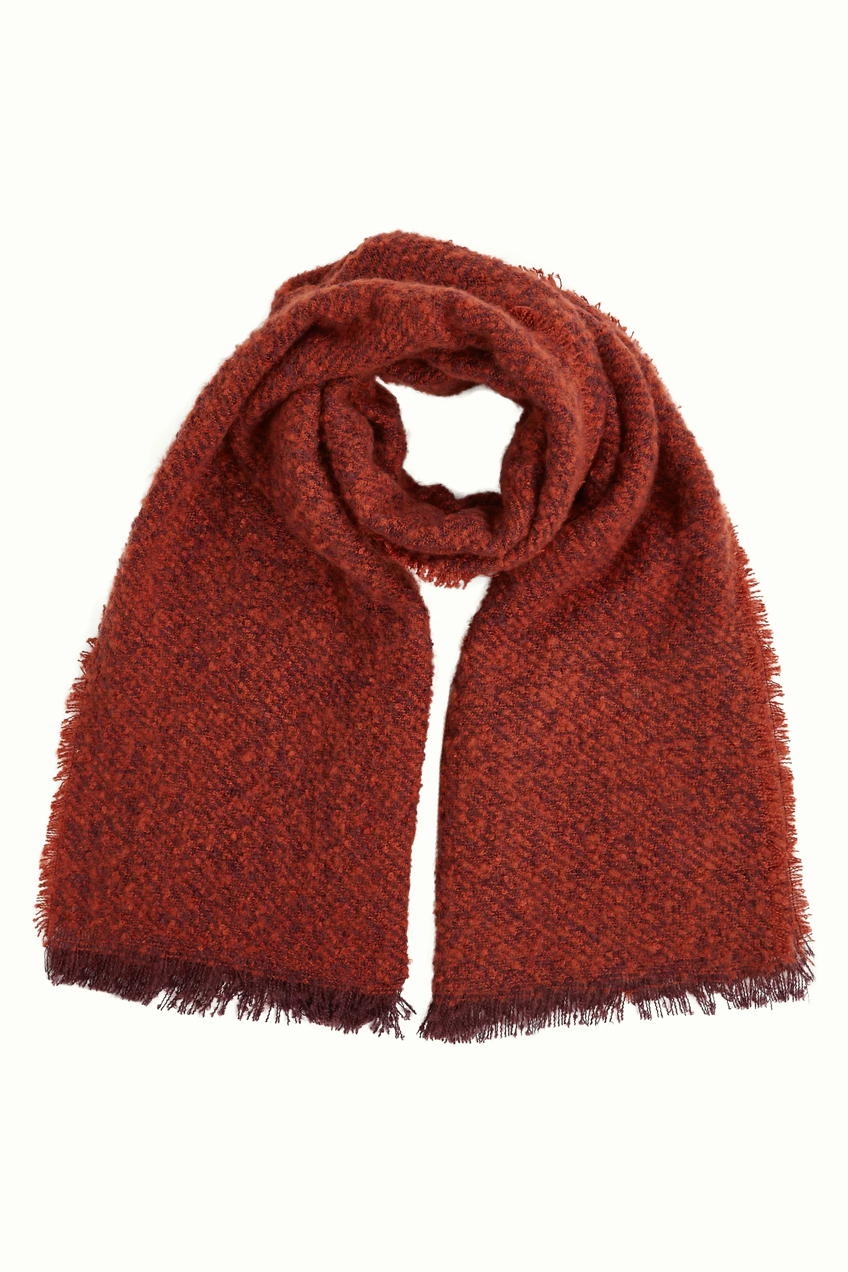 Boucle Scarf Porto Red