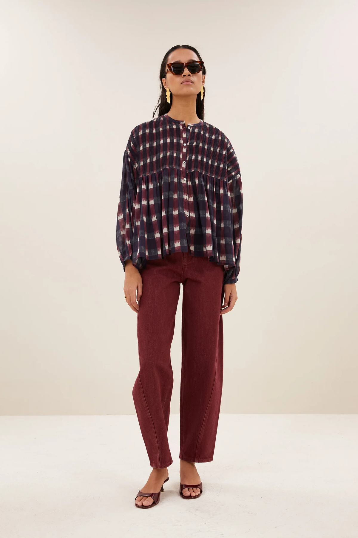 Mine ikat blouse