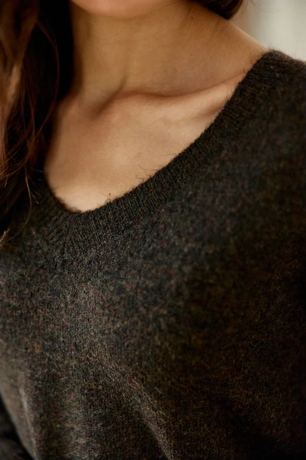 Mantio - Pull ample marron