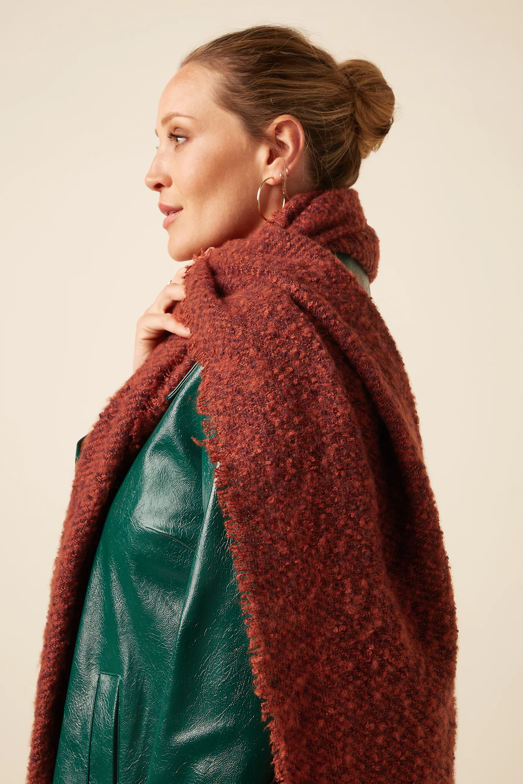 Boucle Scarf Porto Red