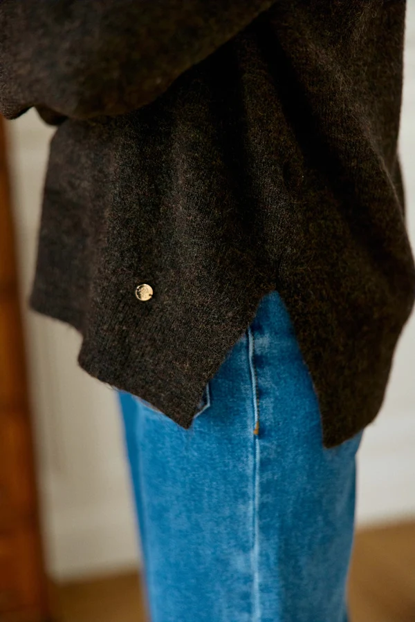Mantio - Pull ample marron