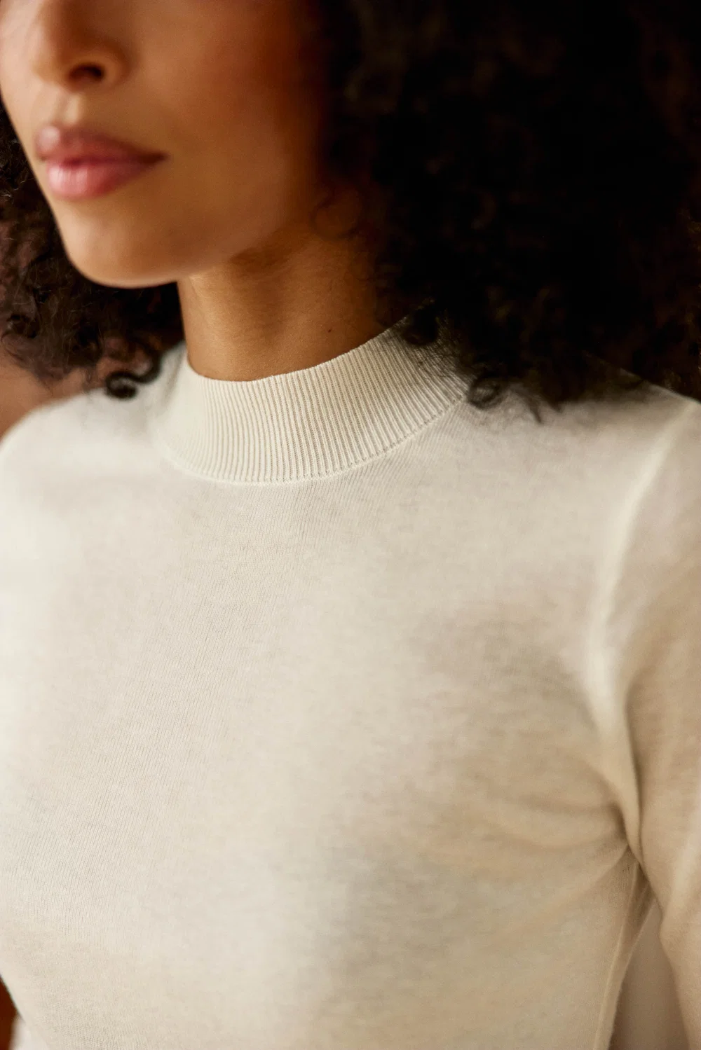 Mariona - Pull coupe droite - Ecru