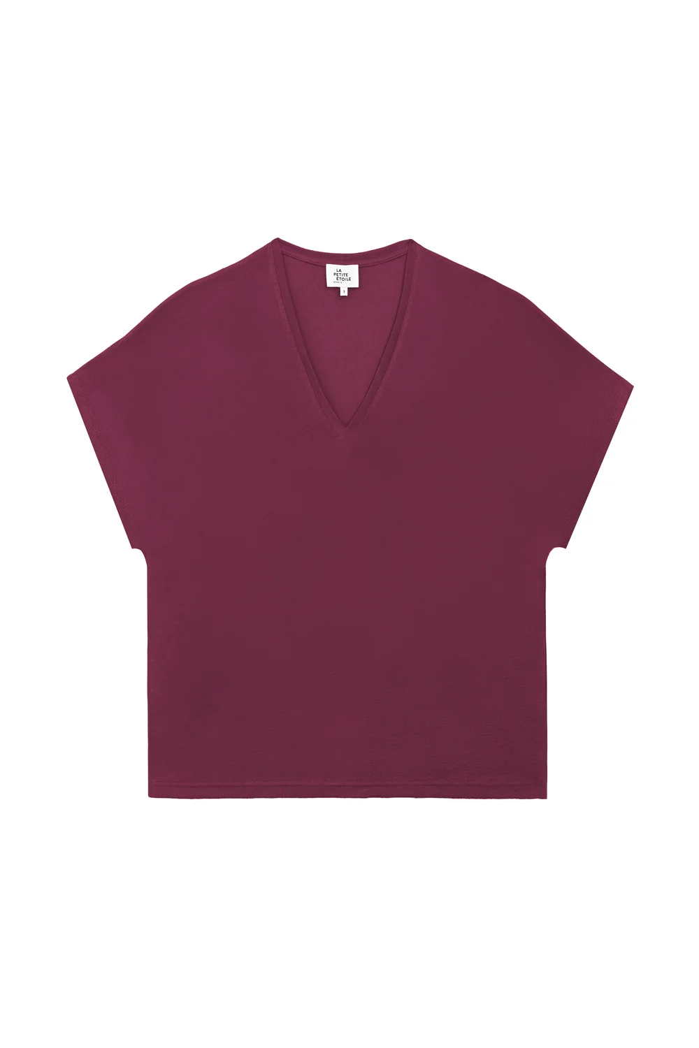 Marcelina – T-shirt ample Bordeaux