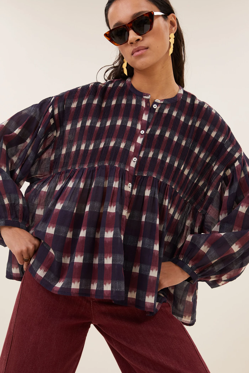 Mine ikat blouse