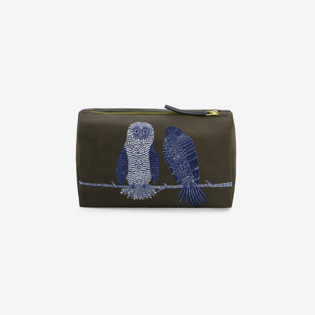 Trousse S - Chouette - Kaki