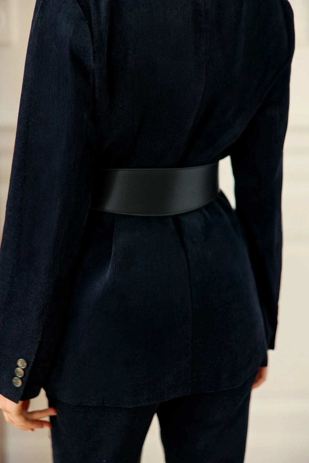 Alaia - Ceinture cuir noir