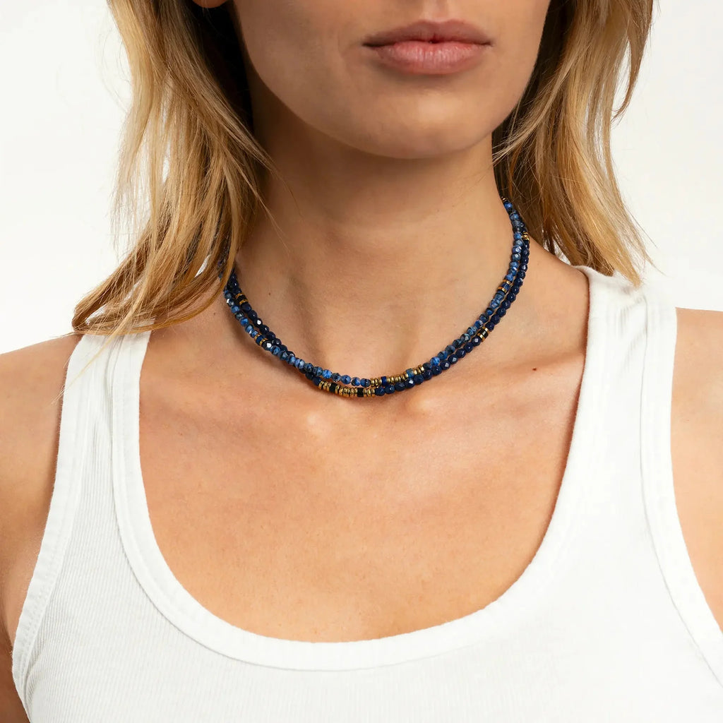 Kelly gold - navy blue
