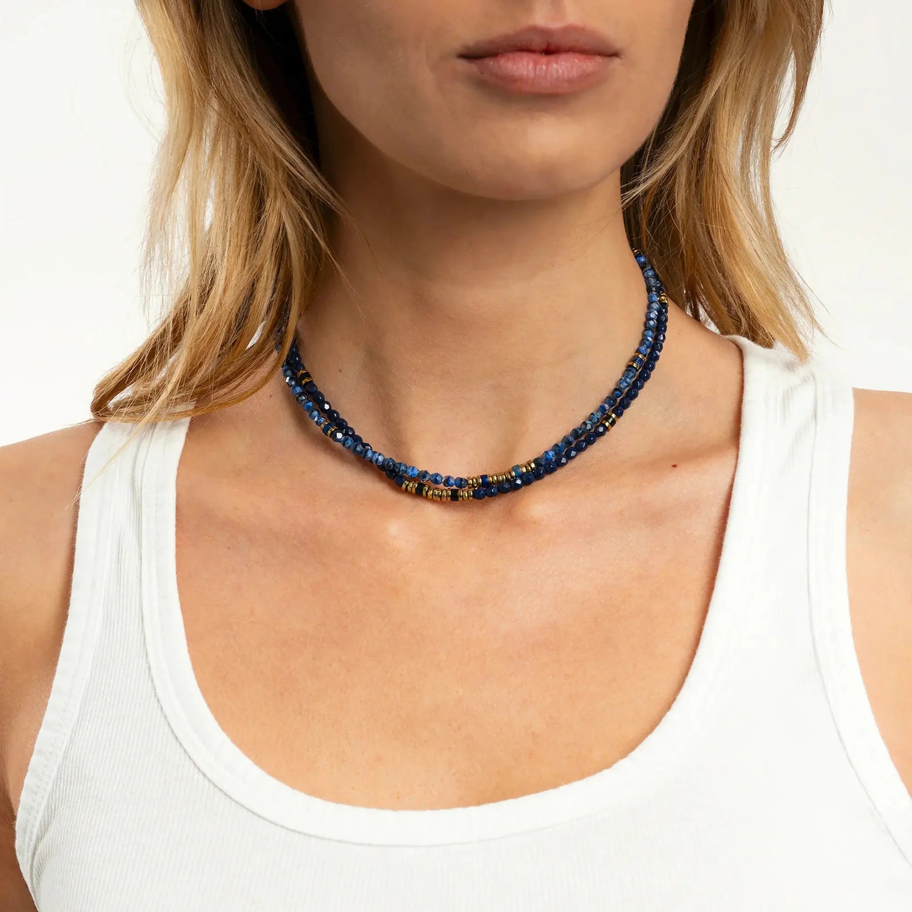 Kelly gold - navy blue