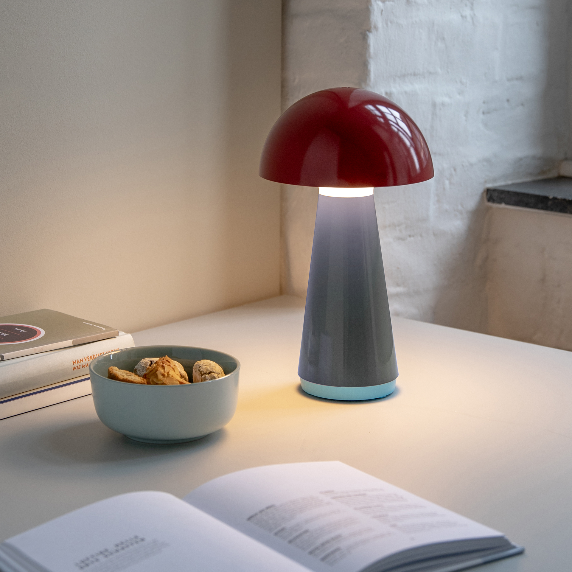 Lampe de table Bob - Rouge