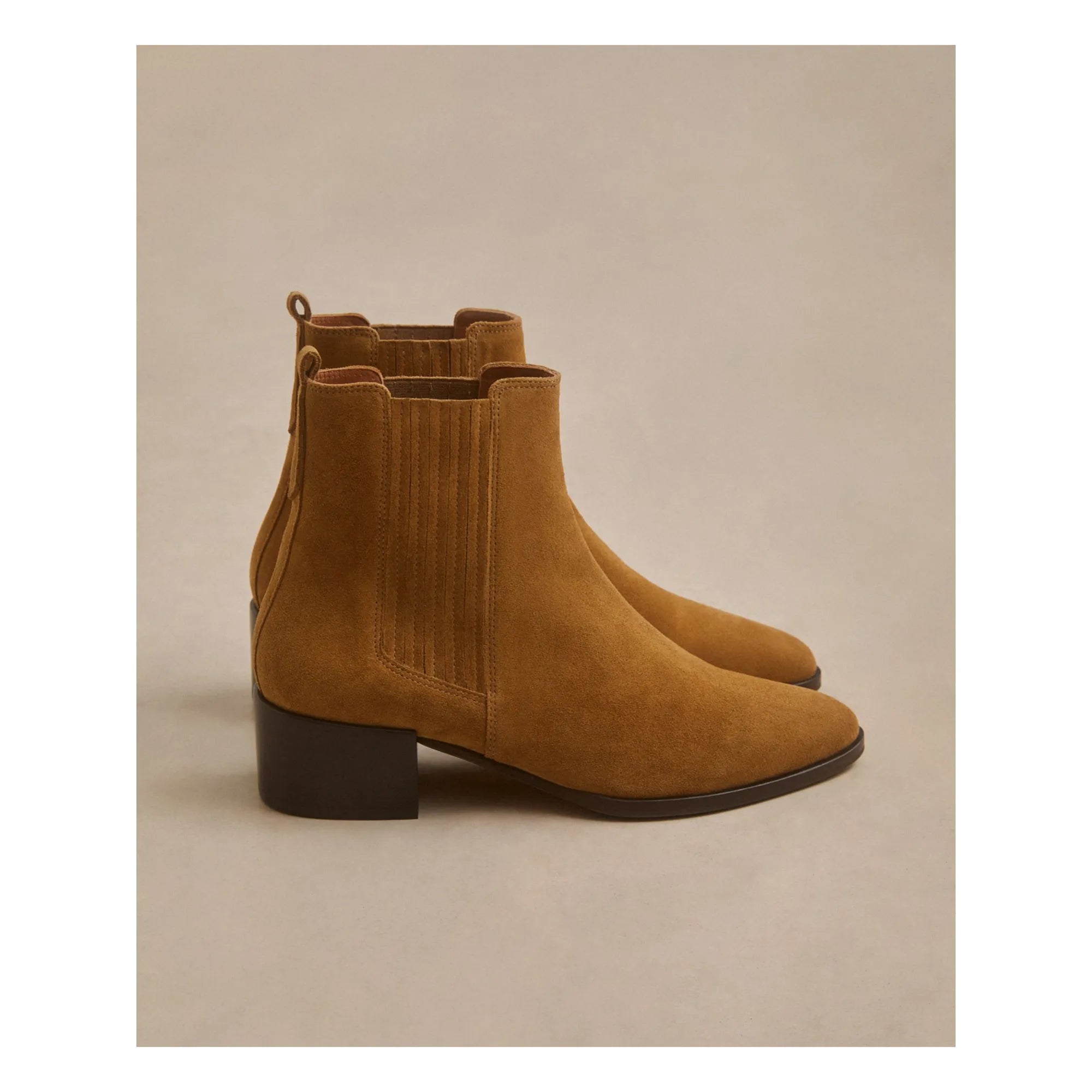 Bottines N°408 - suede ecorce