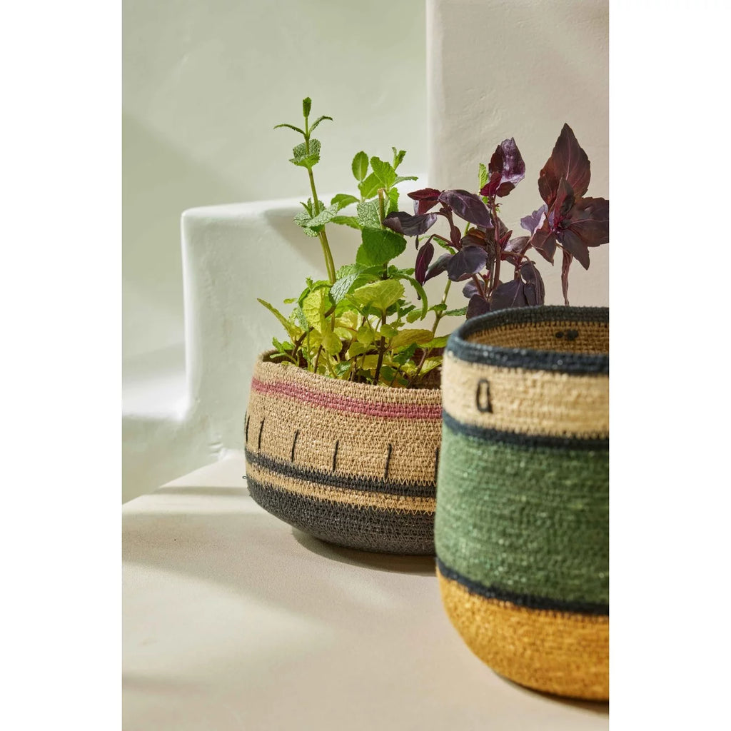 Panier fruits - naturel lilas - 27x14cm